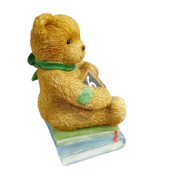 Enesco Cherished Teddies "Chalking Up Six Wishes"  6th Birthday Vintage Figurine - Picture 2 of 5
